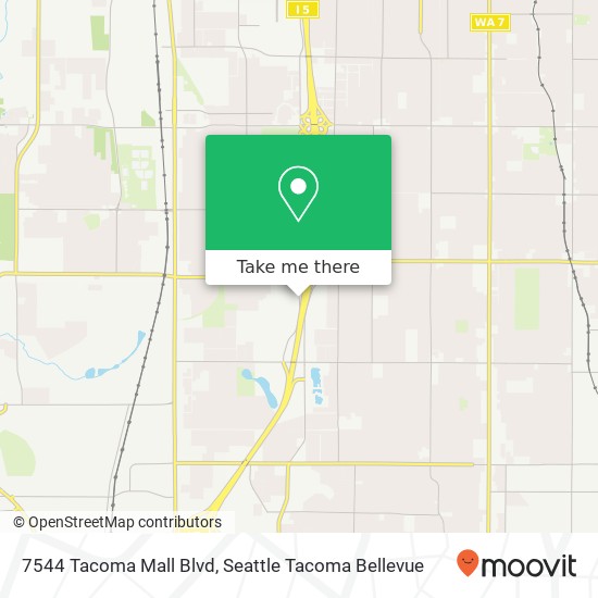 7544 Tacoma Mall Blvd map