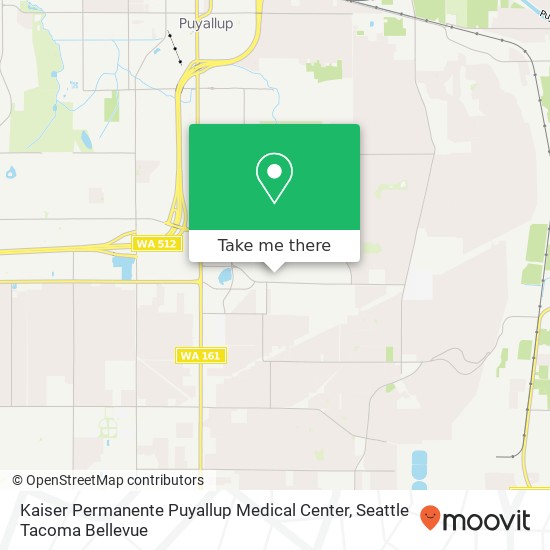 Mapa de Kaiser Permanente Puyallup Medical Center