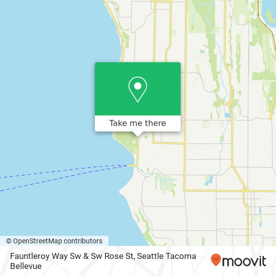 Fauntleroy Way Sw & Sw Rose St map