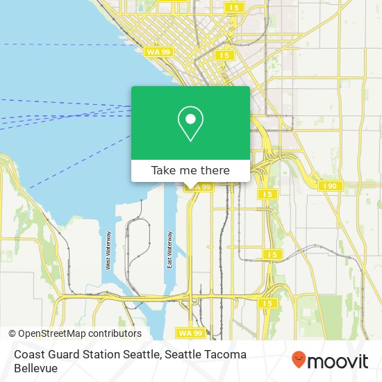 Coast Guard Station Seattle map