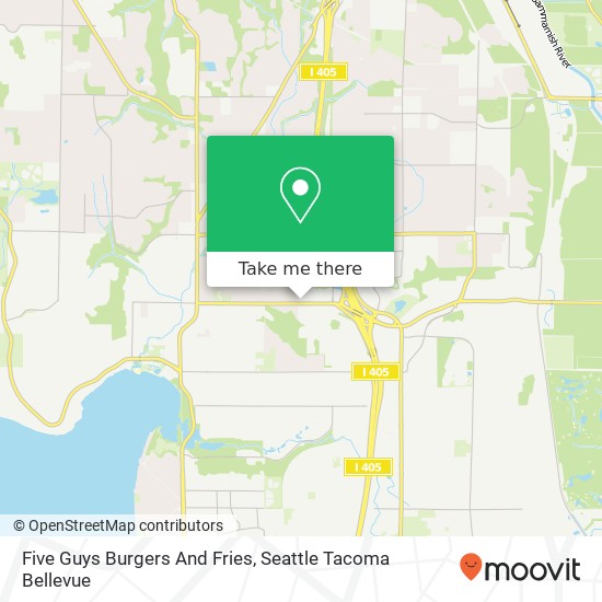 Mapa de Five Guys Burgers And Fries