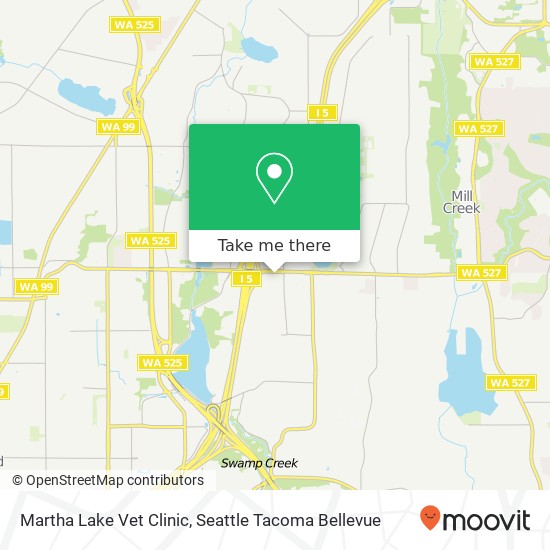 Martha Lake Vet Clinic map