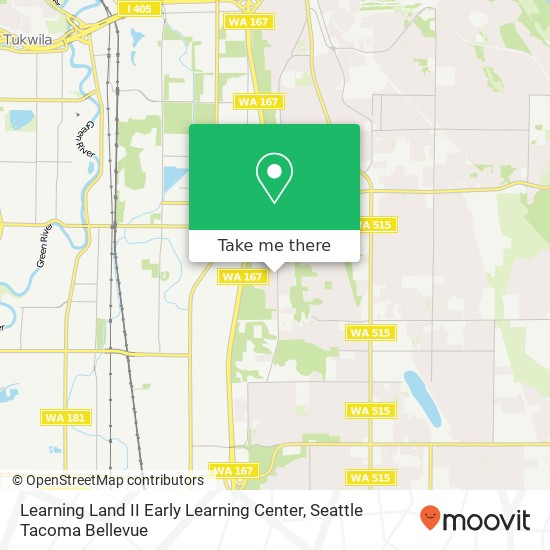 Mapa de Learning Land II Early Learning Center