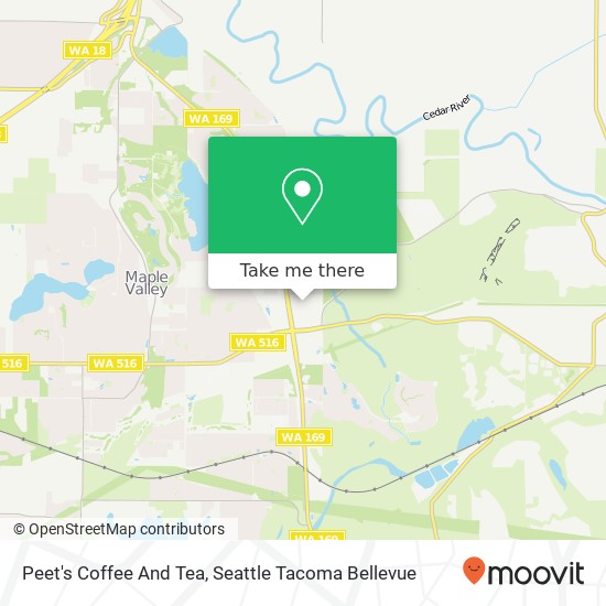 Mapa de Peet's Coffee And Tea