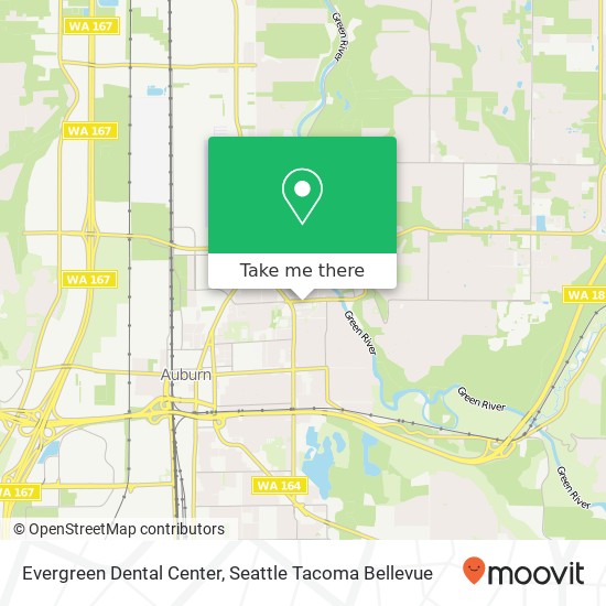 Mapa de Evergreen Dental Center