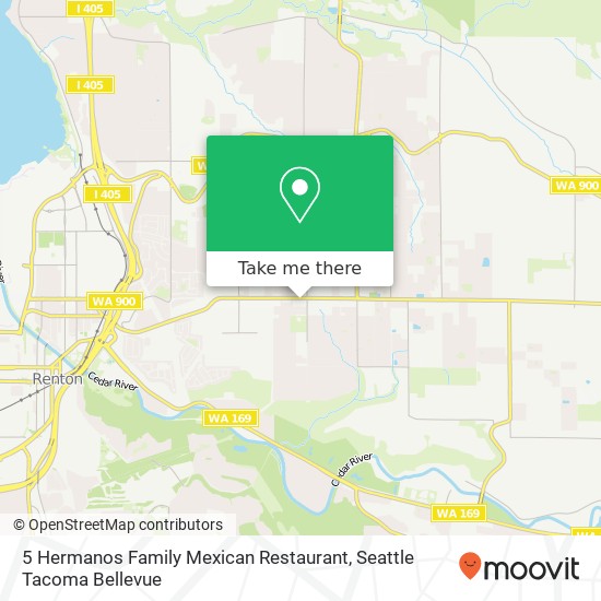 Mapa de 5 Hermanos Family Mexican Restaurant
