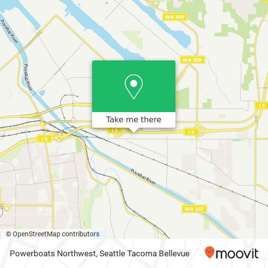 Powerboats Northwest map