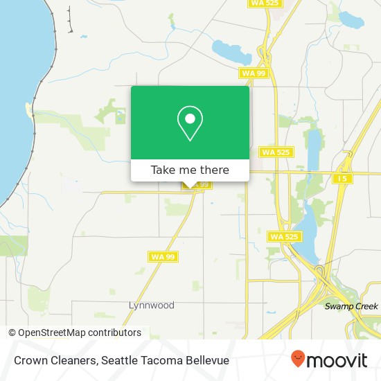 Crown Cleaners map