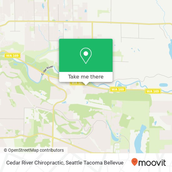 Cedar River Chiropractic map