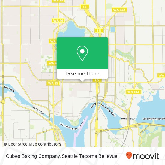 Mapa de Cubes Baking Company