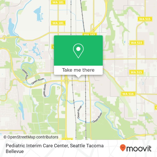 Pediatric Interim Care Center map