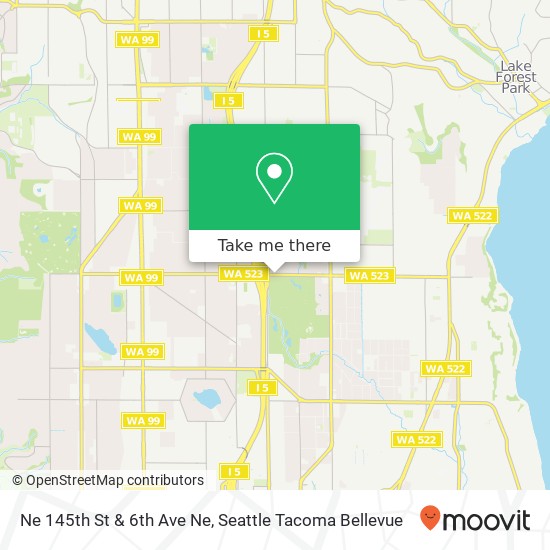 Ne 145th St & 6th Ave Ne map