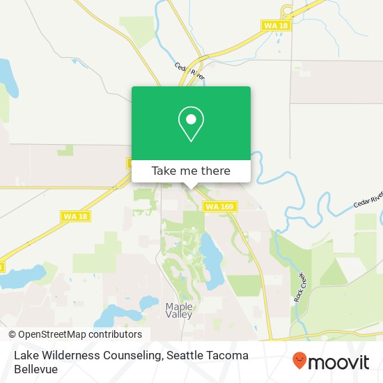 Mapa de Lake Wilderness Counseling