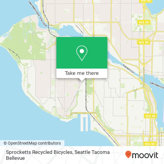 Sprocketts Recycled Bicycles map