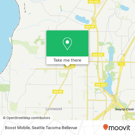 Mapa de Boost Mobile