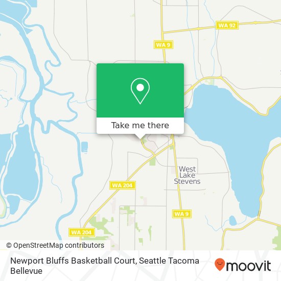 Newport Bluffs Basketball Court map