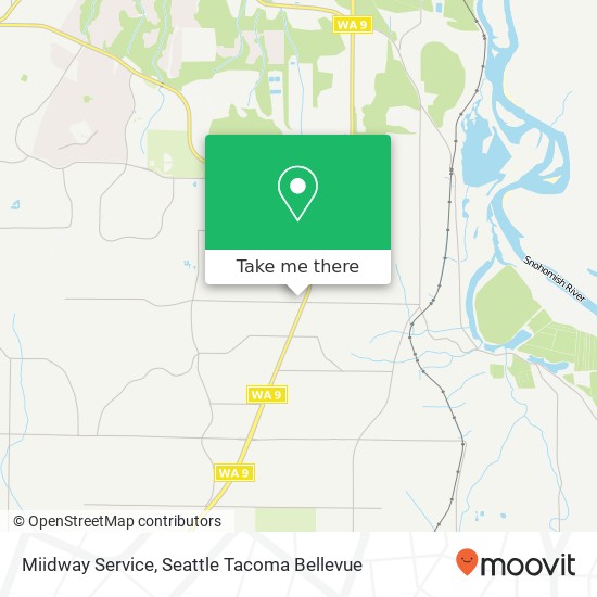 Mapa de Miidway Service