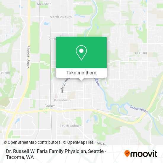 Dr. Russell W. Faria Family Physician map