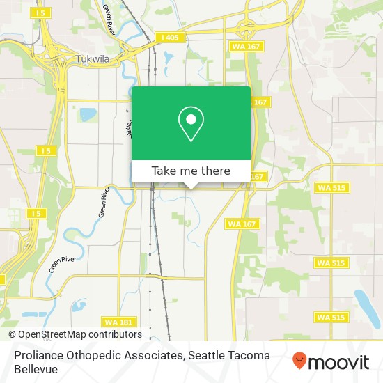 Proliance Othopedic Associates map