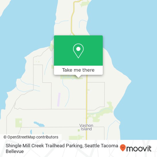 Mapa de Shingle Mill Creek Trailhead Parking