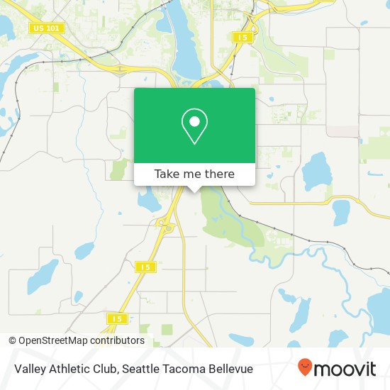 Valley Athletic Club map