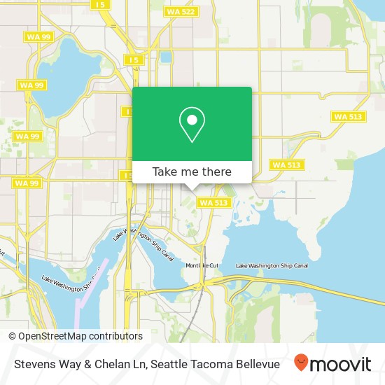 Stevens Way & Chelan Ln map