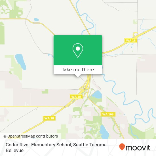 Cedar River Elementary School map