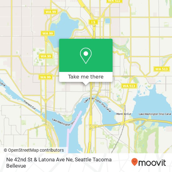 Ne 42nd St & Latona Ave Ne map