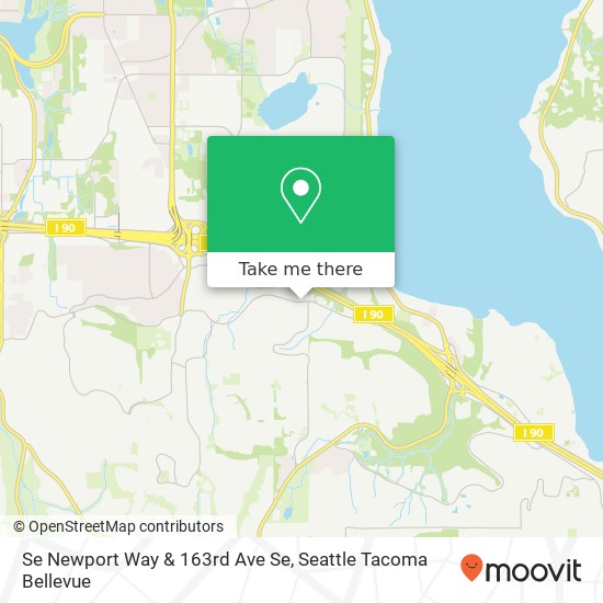 Se Newport Way & 163rd Ave Se map