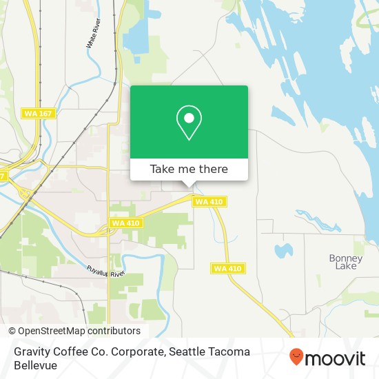 Mapa de Gravity Coffee Co. Corporate