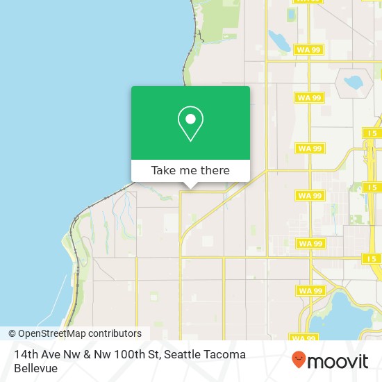 14th Ave Nw & Nw 100th St map