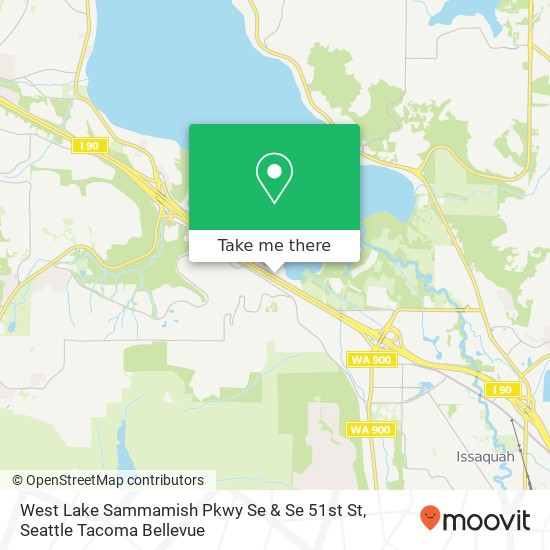 West Lake Sammamish Pkwy Se & Se 51st St map