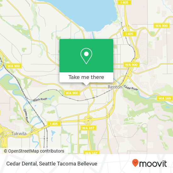 Cedar Dental map