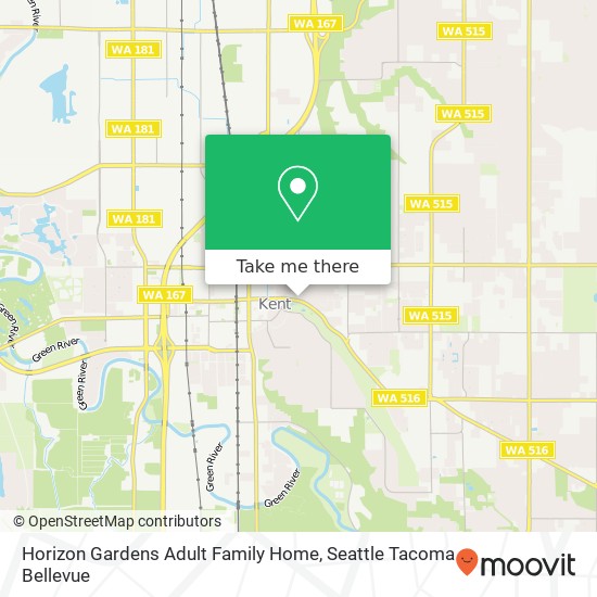 Horizon Gardens Adult Family Home map