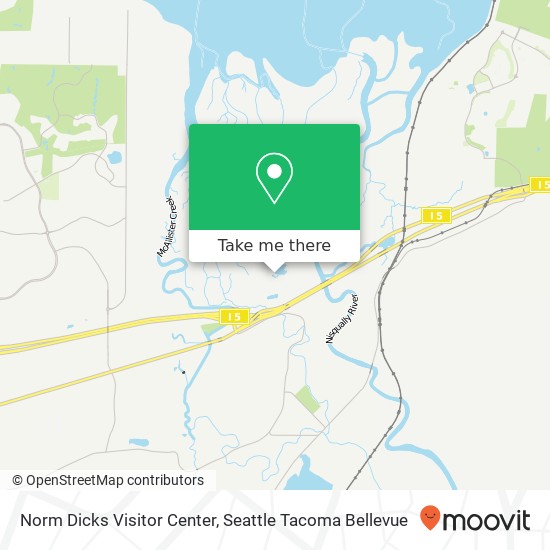Mapa de Norm Dicks Visitor Center