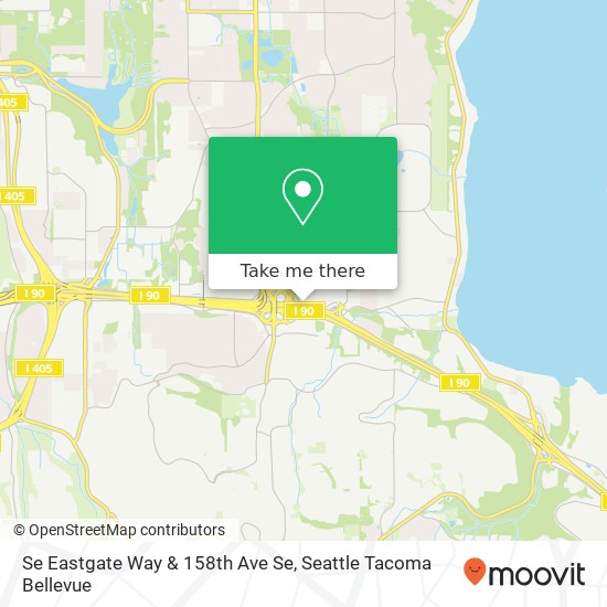 Se Eastgate Way & 158th Ave Se map