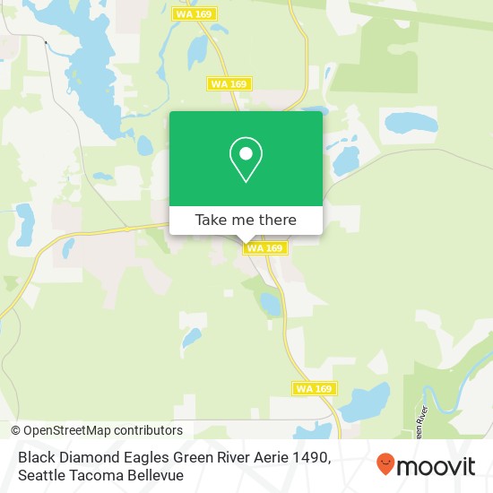 Mapa de Black Diamond Eagles Green River Aerie 1490