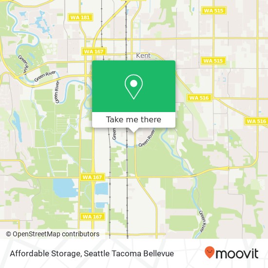 Affordable Storage map