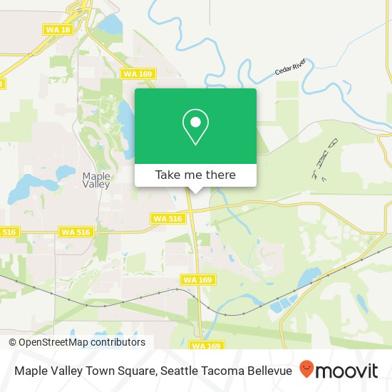 Maple Valley Town Square map