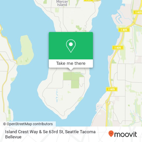 Mapa de Island Crest Way & Se 63rd St