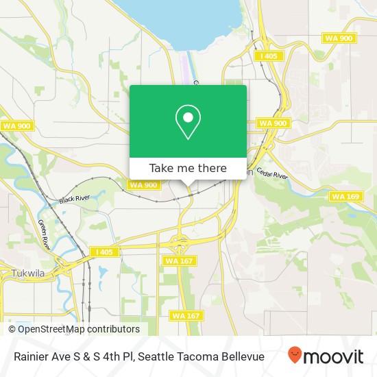 Mapa de Rainier Ave S & S 4th Pl