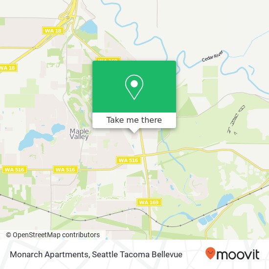 Mapa de Monarch Apartments
