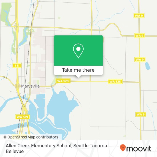 Allen Creek Elementary School map