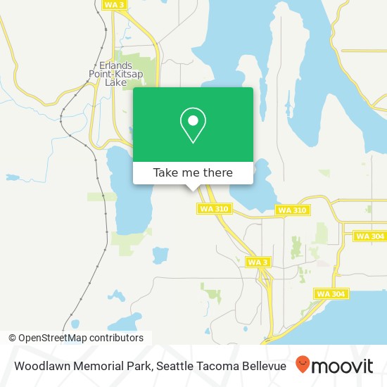 Mapa de Woodlawn Memorial Park