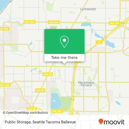 Public Storage map