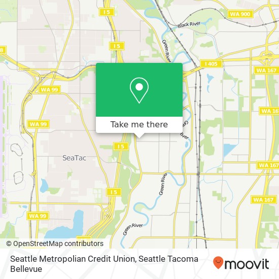 Seattle Metropolian Credit Union map