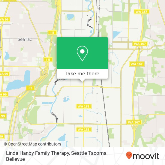 Linda Hanby Family Therapy map
