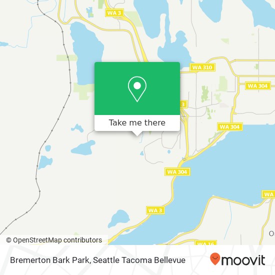 Bremerton Bark Park map