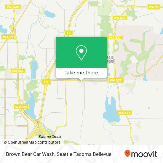 Brown Bear Car Wash map