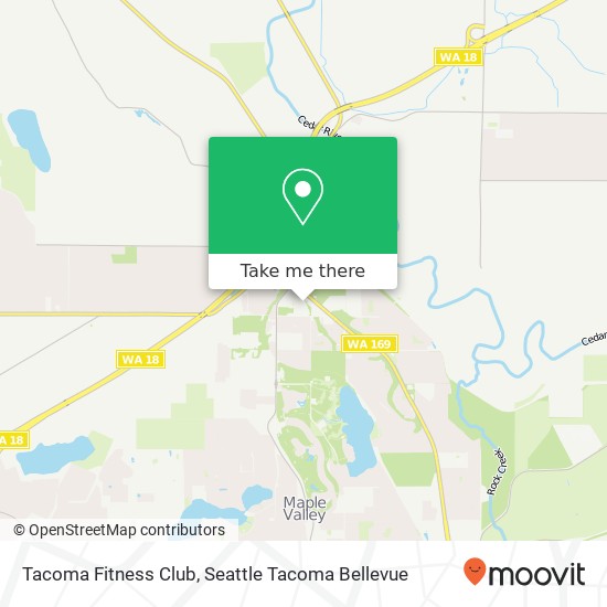 Mapa de Tacoma Fitness Club